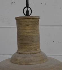 WOODEN FARMHOUSE DOME PENDANT LIGHT FIXTURE