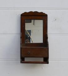 WOODEN WALL MIRROR 