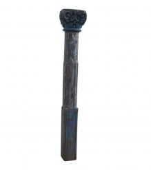 SOLID WOOD HAND CARVED PILLAR