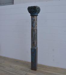 SOLID WOOD HAND CARVED PILLAR