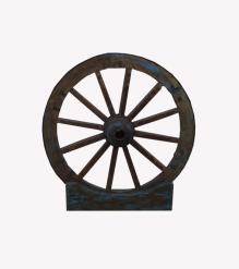 SOLID WOOD WHEEL FREE STANDING