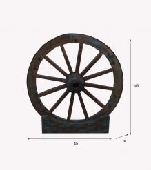 SOLID WOOD WHEEL FREE STANDING