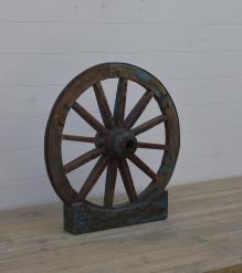 SOLID WOOD WHEEL FREE STANDING