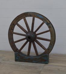 SOLID WOOD WHEEL FREE STANDING