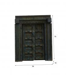 HAND CARVED SOLID WOOD INDIAN DOOR & CASING