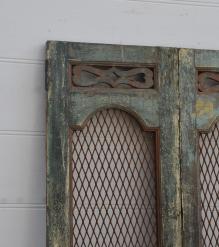 HAND CARVED SOLID WOOD & IRON DOOR