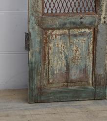 HAND CARVED SOLID WOOD & IRON DOOR