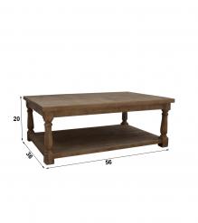 SOLID WOOD COFFEE TABLE - XL