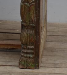 HAND CARVED SOLID RECLAIMED WOOD CONSOLE TABLE