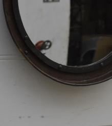 ROUND IRON MIRROR & FRAME