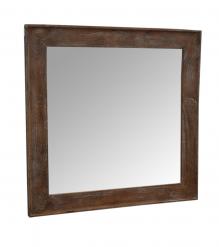 SOLID WOOD SQUARE MIRROR & FRAME