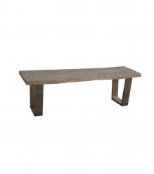 LIVE EDGE SOLID ACACIA WOOD BENCH