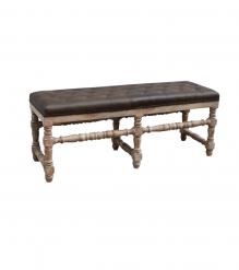 LEATHER UPHOLSTERED BENCH