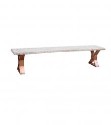 LIVE EDGE SOLID ACACIA WOOD BENCH