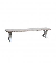 LIVE EDGE SOLID ACACIA WOOD BENCH