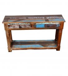 SOLID RECLAIMED TEAK WOOD CONSOLE 