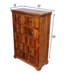 SOLID RECLAIMED WOODEN DRESSER / BUREAU