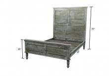 SOLID WOOD QUEEN BED
