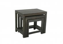 WOODEN NESTING TABLE SET OF 3