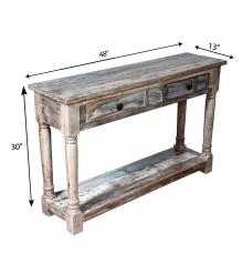 SOLID RECLAIMED TEAK WOOD CONSOLE TABLE