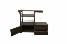 SOLID WOOD BAR TROLLY
