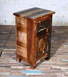 RECLAIMED WOOD END TABLE / BEDSIDE TABLE
