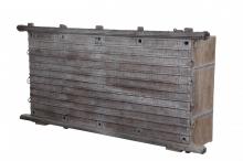 SOLID RECLAIMED TEAK WOOD WINE BAR CABINET