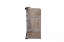 SOLID RECLAIMED TEAK WOOD WINE BAR CABINET