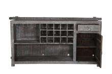 SOLID RECLAIMED TEAK WOOD WINE CABINET