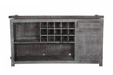 SOLID RECLAIMED TEAK WOOD WINE CABINET