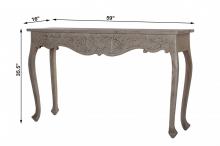 HAND CARVED CONSOLE TABLE 