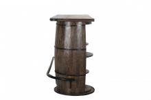SOLID WOOD DOUBLE BARREL BAR