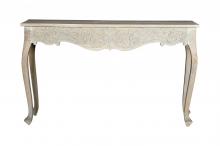 HAND CARVED SOLID WOOD CONSOLE TABLE