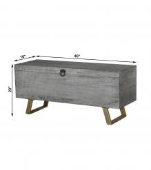 WOOD STORAGE TRUNK / COFFEE TABLE