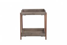 WOOD & METAL SIDE TABLE