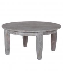 SOLID WOOD ROUND COFFEE TABLE