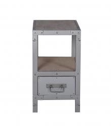 IRON WOODEN END TABLE