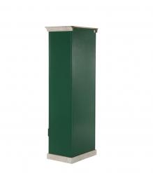 TALL IRON & SOLID WOOD CABINET