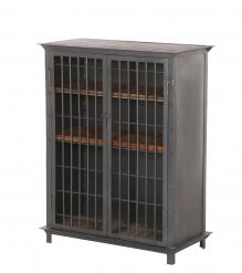 SOLID WOOD & IRON LIQUOR WINE CABINET