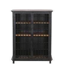SOLID WOOD & IRON LIQUOR WINE CABINET