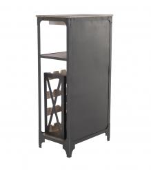 SOLID WOOD &  IRON BAR CABINET