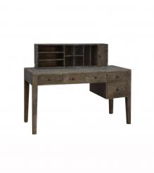 2 PIECE SOLID WOOD DESK + ORGANIZER