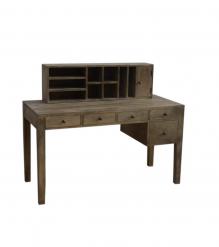 2 PIECE SOLID WOOD DESK + ORGANIZER