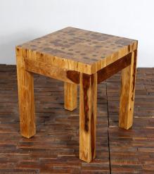 SOLID ROSEWOOD SIDE END TABLE 
