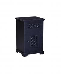 CARVED WOOD END TABLE / NIGHTSTAND