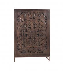 SOLID WOOD HAND CARVED 2 DOOR cabinet