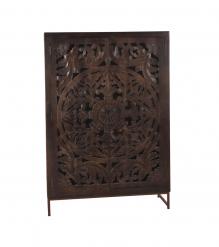 SOLID WOOD HAND CARVED 2 DOOR cabinet