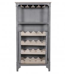 SOLID WOOD &  IRON BAR CABINET