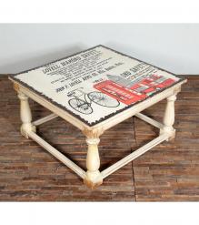 SOLID WOOD PAINTED COFFEE TABLE