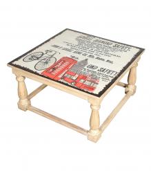 SOLID WOOD PAINTED COFFEE TABLE 